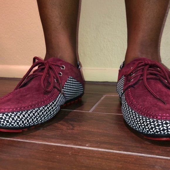 Mens Loafer stringup suede Shoes 43/ mens 10 - Picture 4 of 5